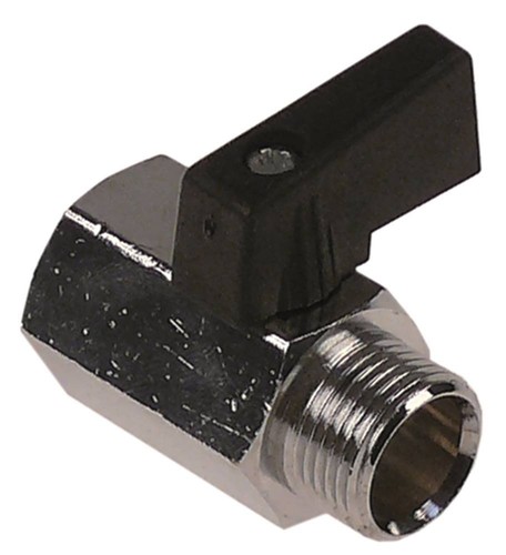 Iberital brass ball valve - 3/8",