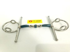 Full Cheek Gag Snaffle Sweet blue Iron Horse Mouth Bit  5" 5.5", 6", 6.25", 6.5"