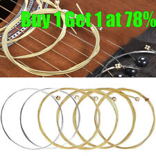 High Quality ACOUSTIC GUITAR STRINGS GOLD 6x STEEL -- UK Seller -- FAST DISPATCH