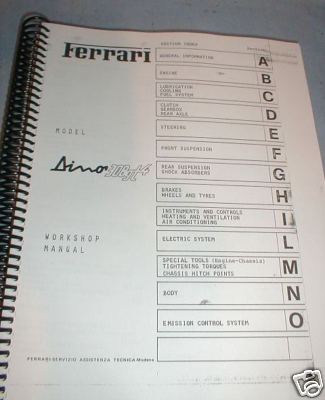 Ferrari 308 service manual - ferrari,