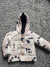 Boys Next Dinosaur Coat Age 12-18 Months Neutral Colours Unisex Autumn Winter