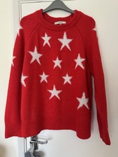 Next Red winter Star Jumper Size M 14