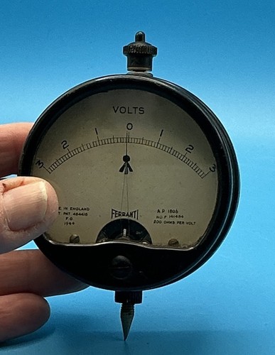 Vintage ferranti voltmeter - vintage,