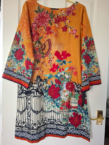 Limelight orange floral - orange,