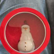 Belleek living ELF with  Gold Accents hanging Ornament Christmas Treasures BNIB