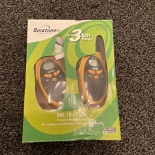 Binatone MR 150 Twin  Pair of Walkie Talkies 2 Way Radio 8 Channels - 3KM Range