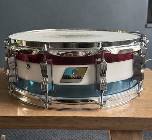 Ludwig vistalite tricolour red - ludwig,