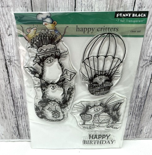 Penny black happy - black, critters