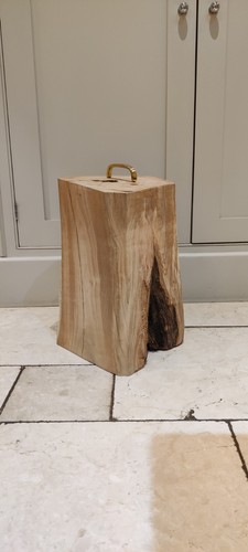 Big cherry wood - doorstop, with