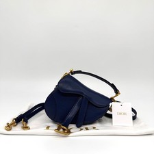 Dior Micro Saddle Bag in Navy