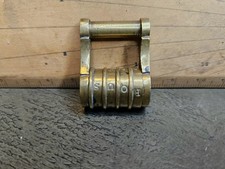Old Brass Combination Padlock