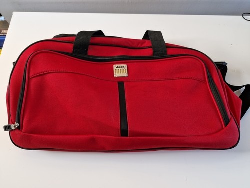 Jeep red black large duffle - jeep,