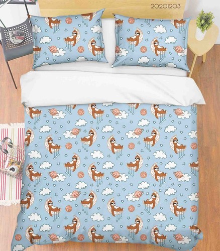 Sloth cartoon pattern kids - 3d,