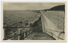 The Sea Wall Maryport Cumberland Real Photo Vintage Postcard O5