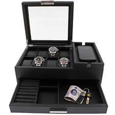 Men's Large Black Valet Tray