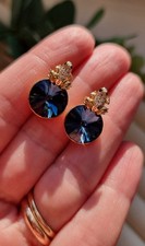 Crystal Earrings 14k Gold