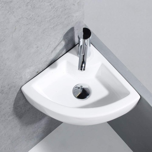 Wall mounted corner - mounted, vessel