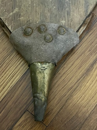 Vintage primitive wood leather - primitive,