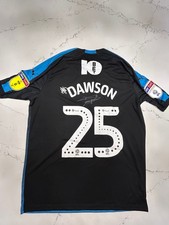 Match Issue WEST BROMWICH ALBION CRAIG DAWSON signed Championship Shirt COA