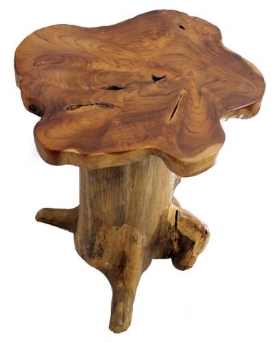 Side table teak root wood - side,