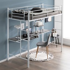 Single metal loft - bed, frame