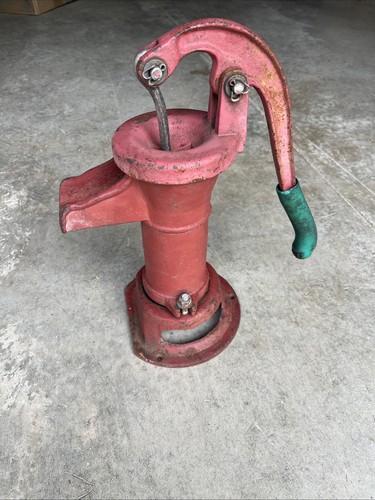 Vintage red davey hand - davey, well