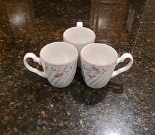 SET OF 3 Johnson Brothers SUMMER CHINTZ 12 oz Mugs. Made in England 