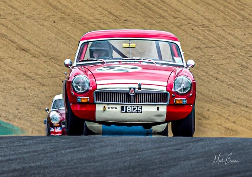 Classic car racing 1965 mg - classic,