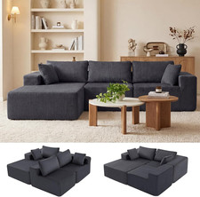 108" Boneless Couch, Cloud