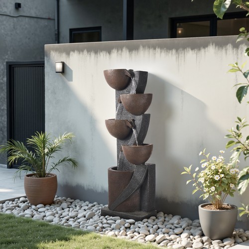 Outdoor water fountain - 49.61",