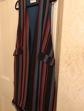 Womens Long Waistcoat Size 10/12.  Designer Brand