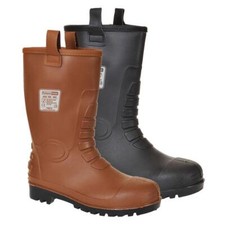 Portwest steel pvc rigger boot - pvc,