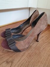 Ladies Brown Suede Heels Shoes from Jane Shilton Size 5