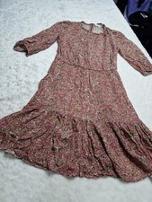 Vanessa Bruno Silk Dress Floral Pattern 