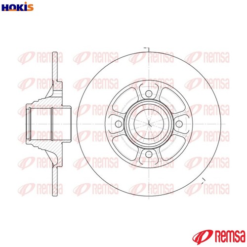 Brake disc 6075 for - disc,