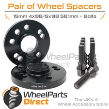 Wheel Spacers (2) & Bolts 15mm