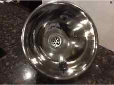 Round Sink Stainless Steel campervan motorhome Caravan boat catering camping NEW