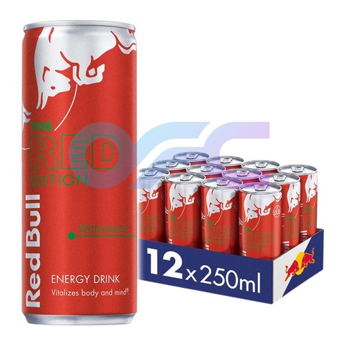 Red bull energy drink - red, cans