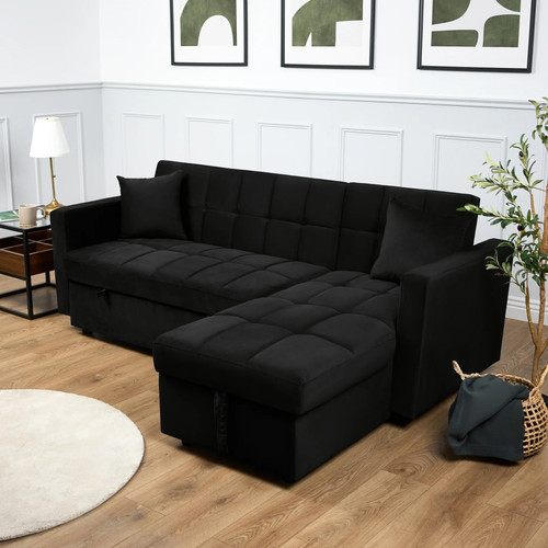 Milo black corner - corner, sofa