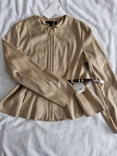 Zara Camel Suede Leather