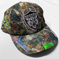 2025 Supreme Racing Team 6 Panel Hat Cap  Realtree true timber brown green camo 