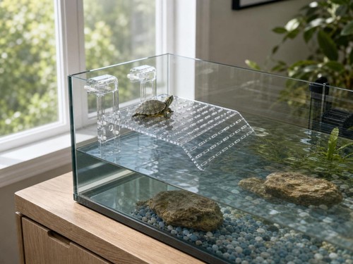 Large turtle basking platform - large,
