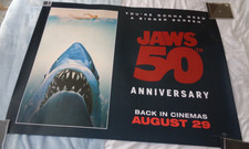 JAWS 50TH ANNIVERSARY [ ORIGINAL QUAD POSTER DOUBLESIDED]