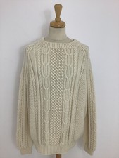 Vintage 1980s handknit Aran