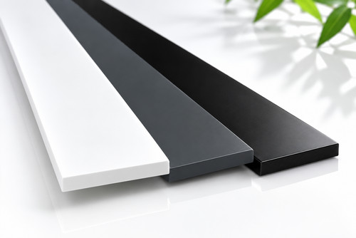 Pvc plastic flat bar strip - plastic, 1m