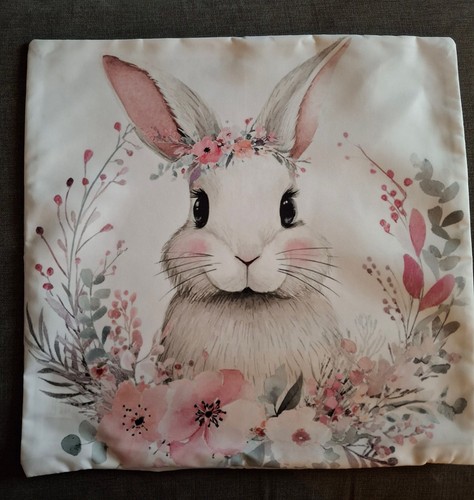 Beautiful white rabbit with - beautiful,