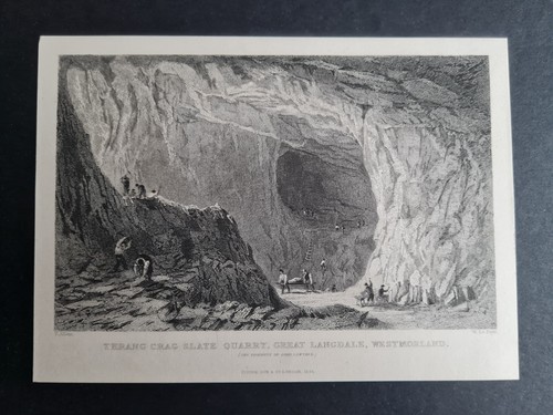 Antique 1833 print thrang - print,