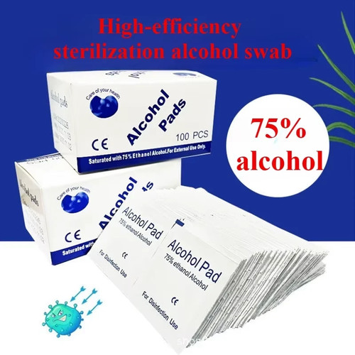 100x alcohol wipes with - wipes, 70%