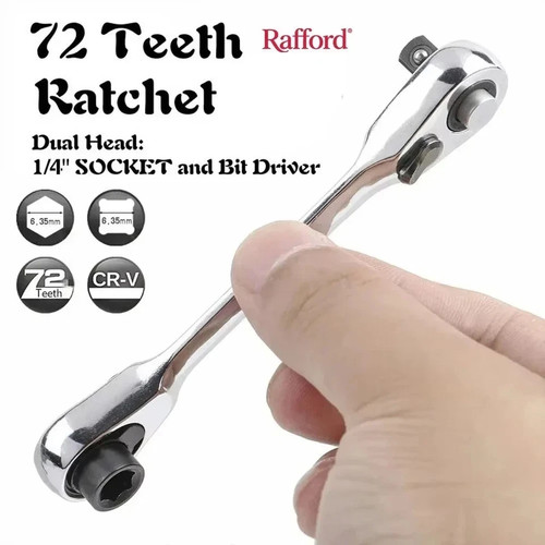 Mini ratchet wrench double - ratchet,