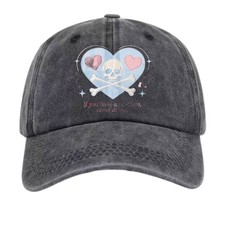 Pastel Skull Heart Print Dad
